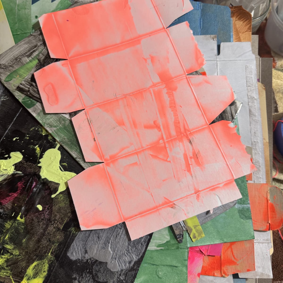 Out of the Box: Abstract Painting on Cardboard with Melanie Delgado Photo