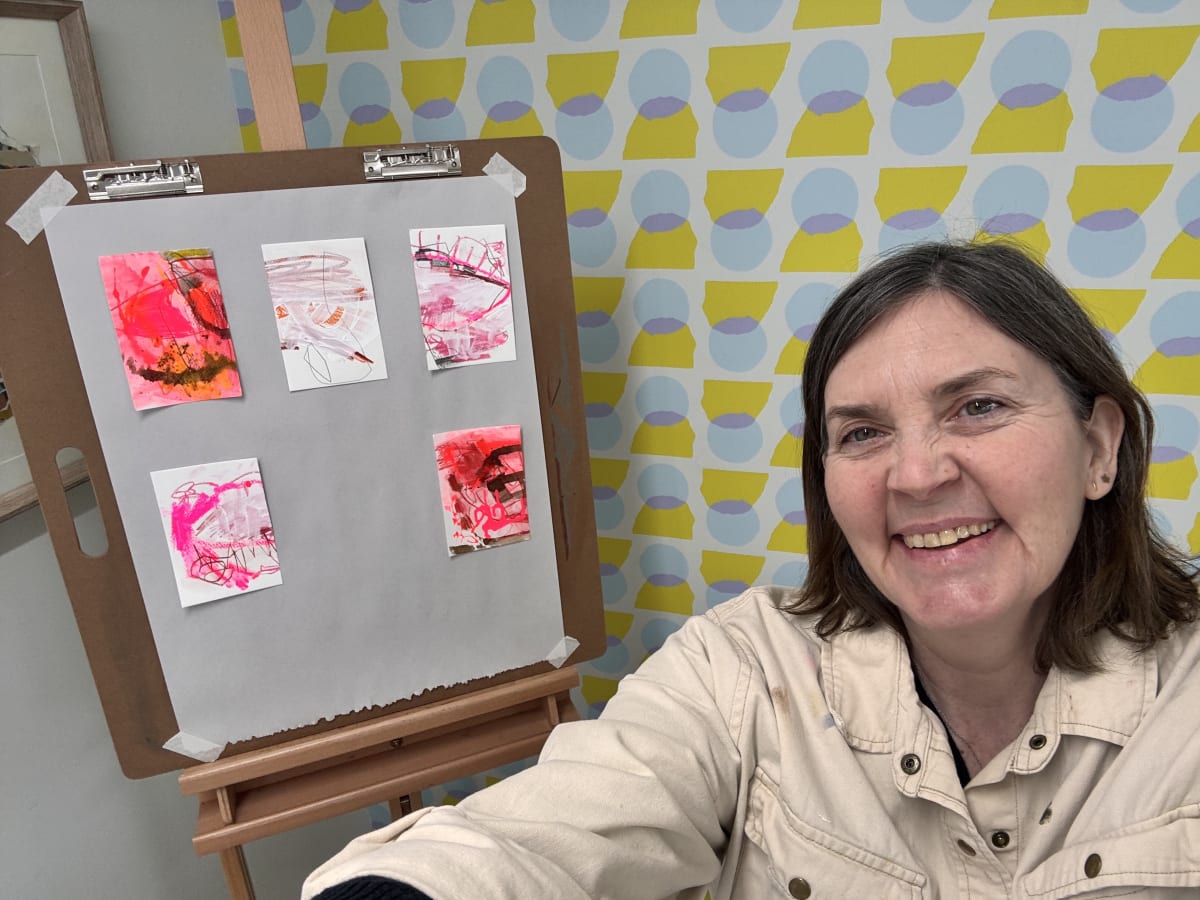 Out of the Box: Abstract Painting on Cardboard with Melanie Delgado Photo