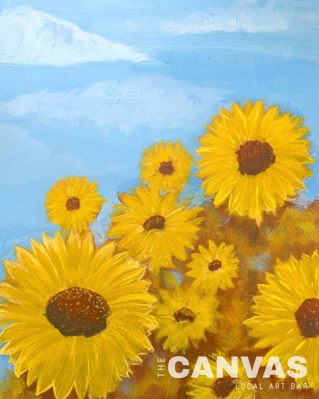 Canvas Classic: Sunflower Sky Photo