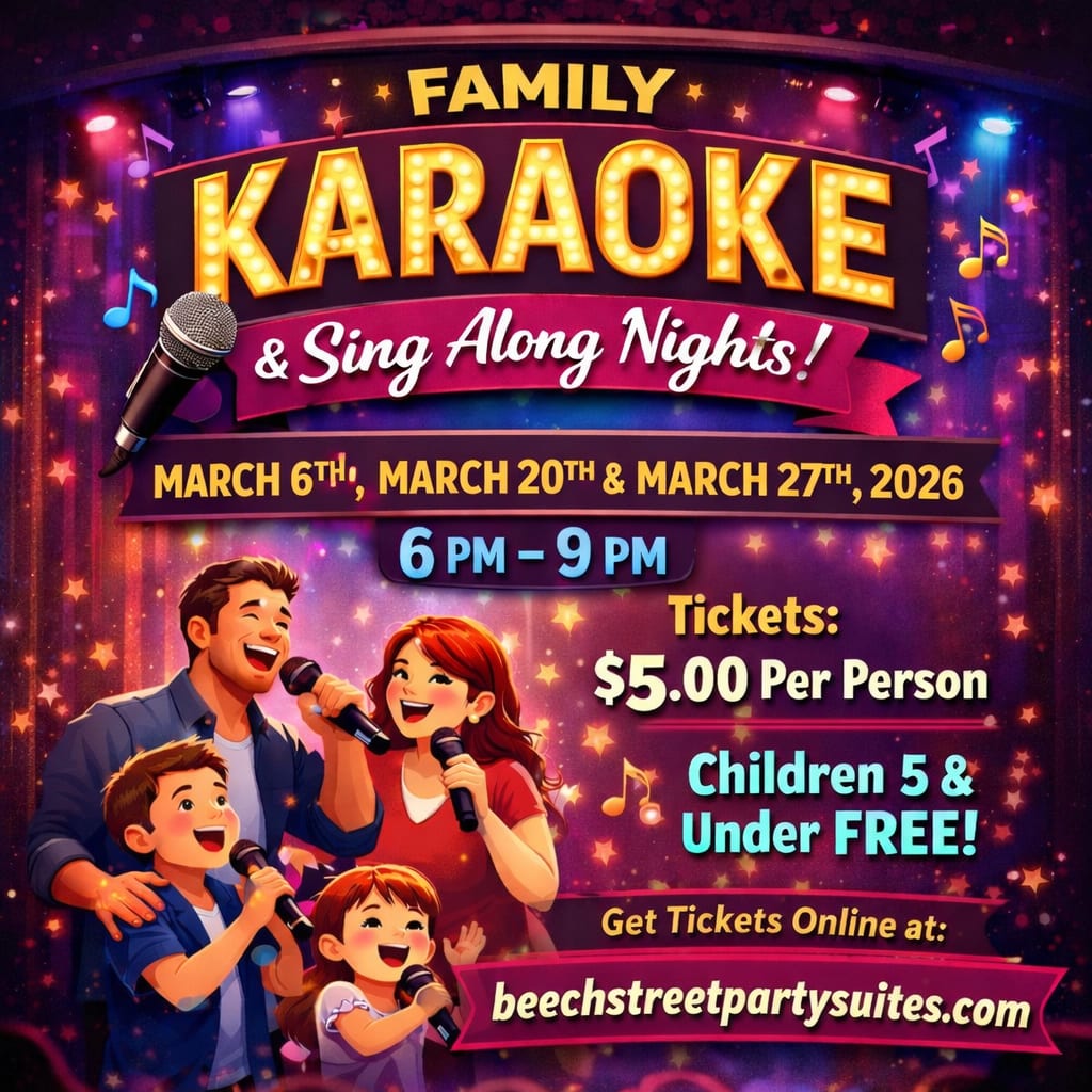 Family Karaoke and Sing Along Night Photo