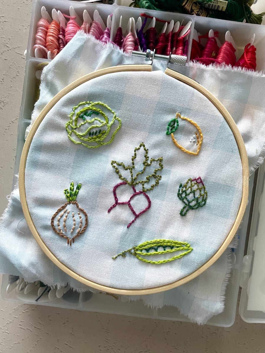 Intro to Embroidery: Stitch a Spring Picnic at That Creative Space in Beacon Photo