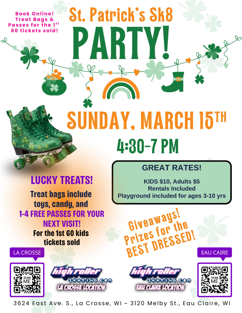 Eau Claire - Lucky Skate Entry Ticket to a Special Event Photo