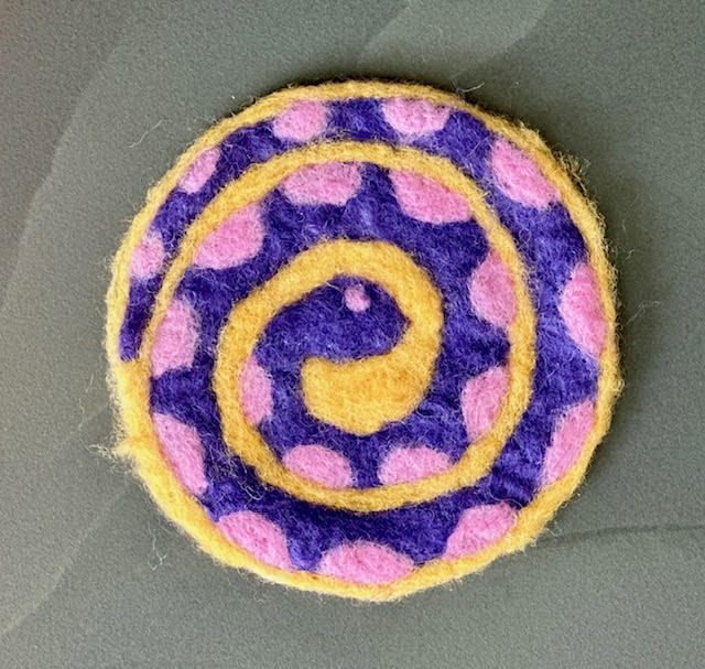 Needle Felted Coasters: Makes a Perfect Gift at That Creative Space Photo
