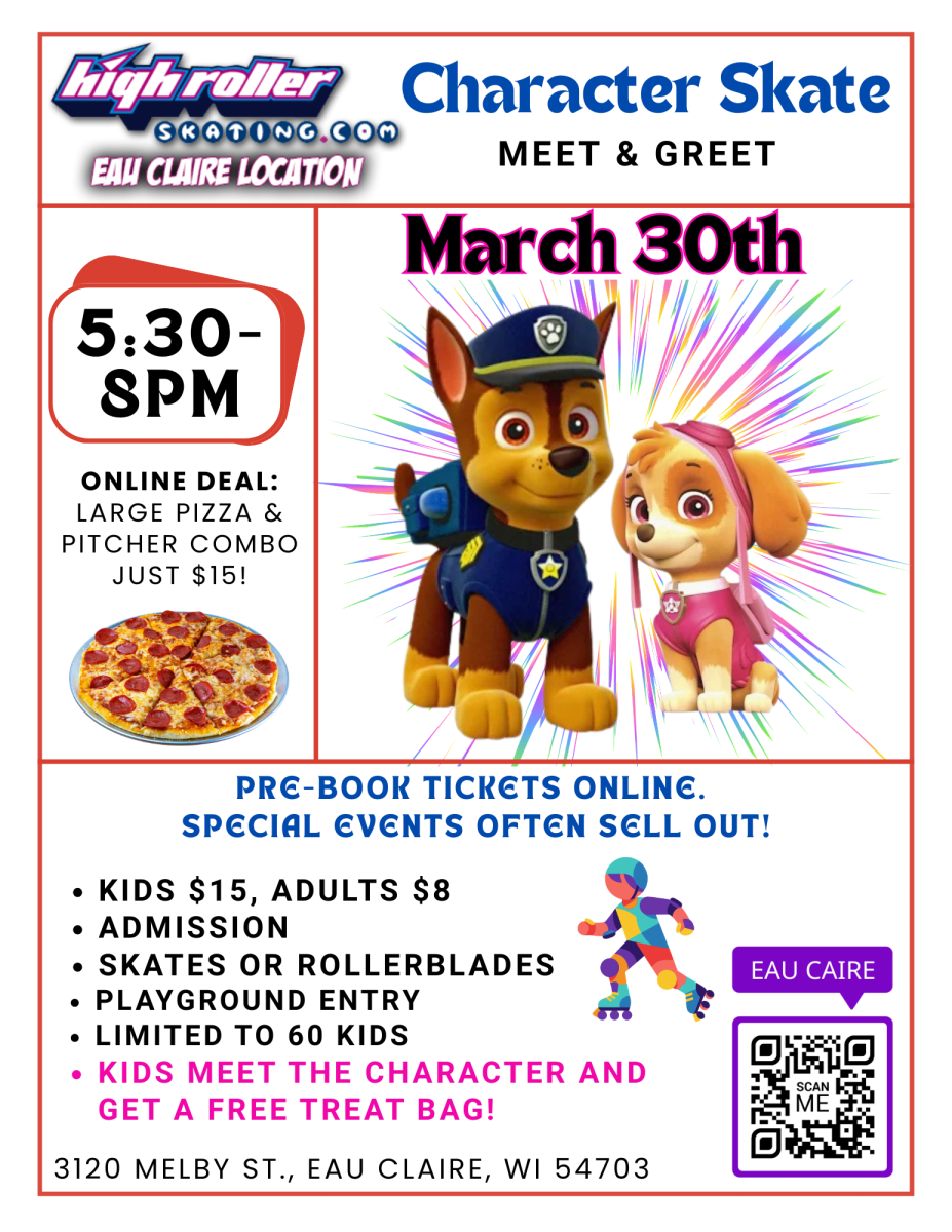 Eau Claire - Character Skate Meet & Greet Entry Ticket to a Special Event Photo