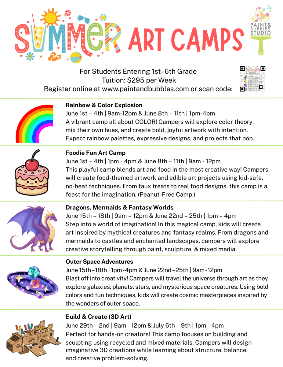 Summer Art Camps 2026 (Rising 1st-6th Grade) Photo