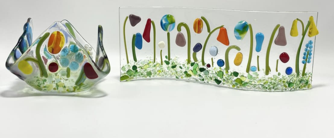 Glass Fusion Workshop -Curved Candle Art ✨ | June 19th 7pm Photo