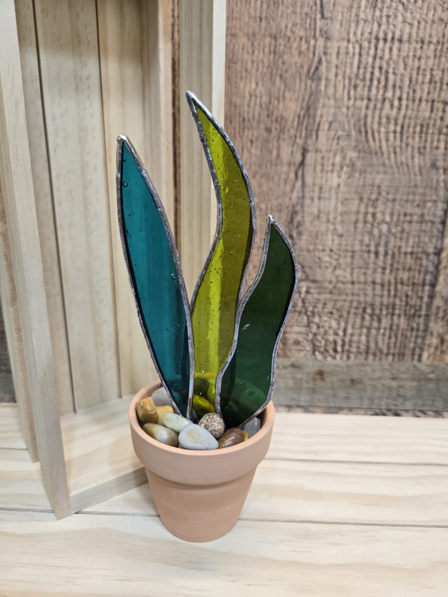 Stained Glass Potted Plant at Murray’s Fools Distilling Co Photo