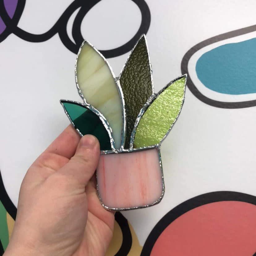 Stained Glass Plants Photo