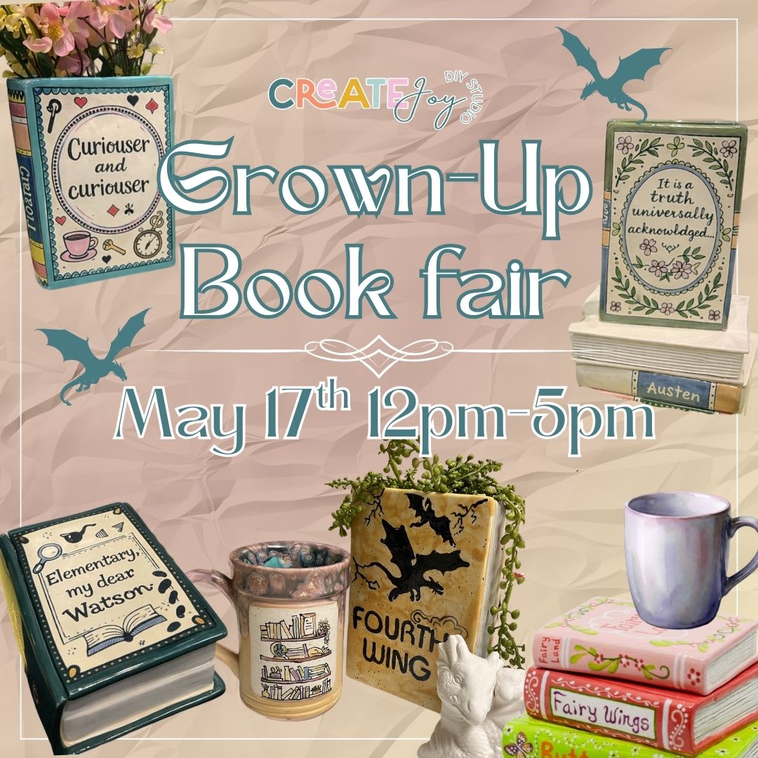 Once Upon a Book Fair & Pottery Painting Photo