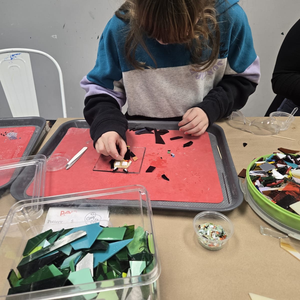 Big & Little Fused Glass Garden Stakes Photo