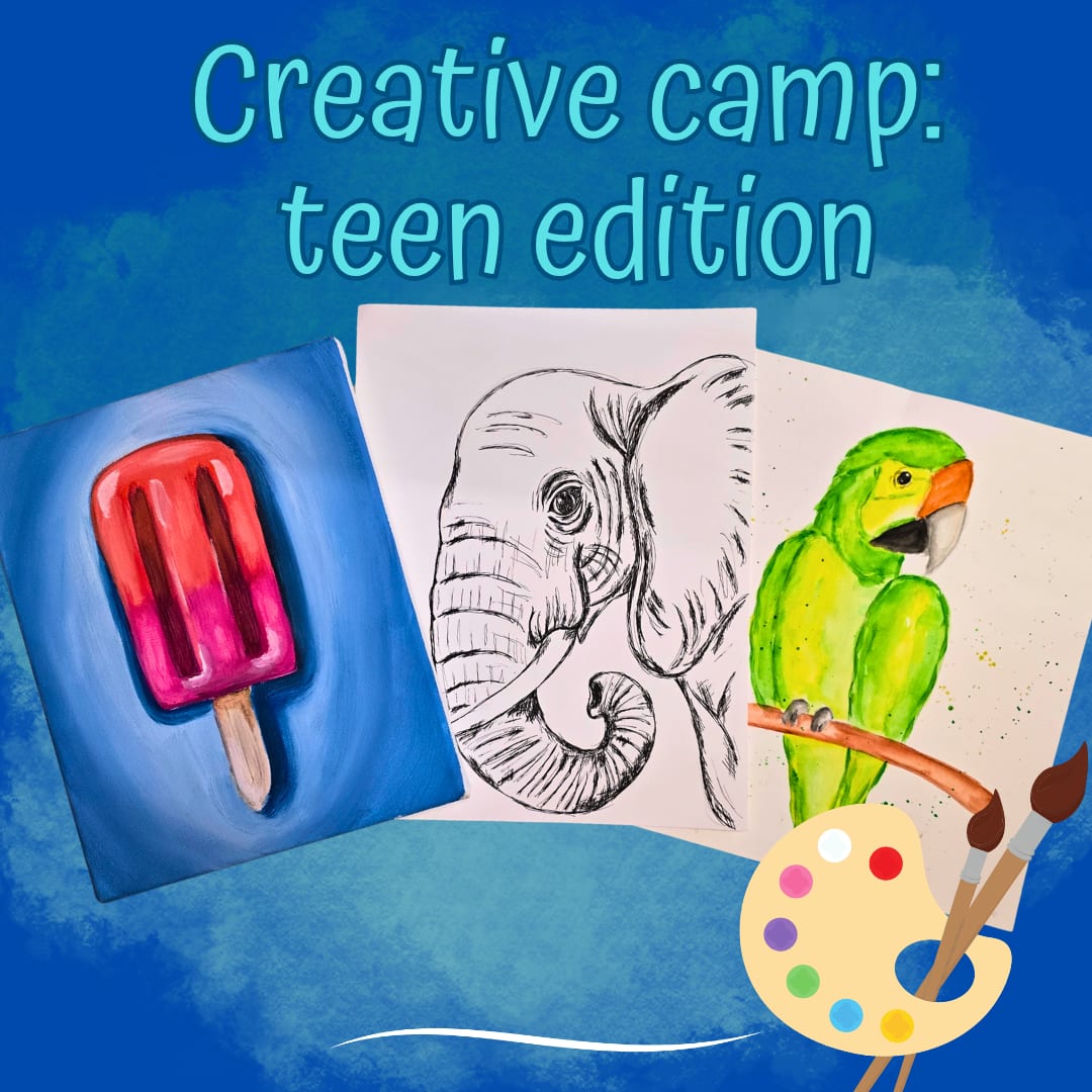Creative Camp: Teen edition, June 16th, 1-5pm. $75 Photo