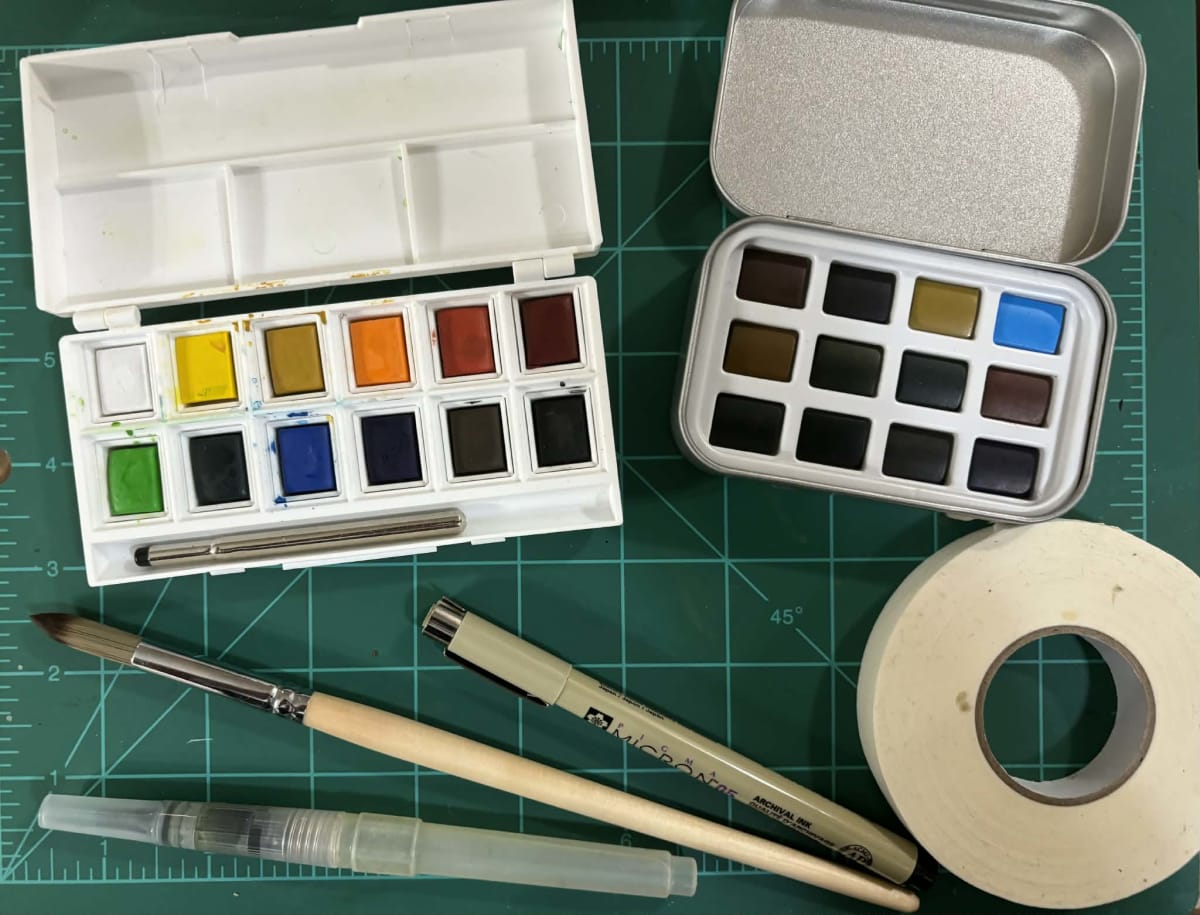 Watercolor class Photo