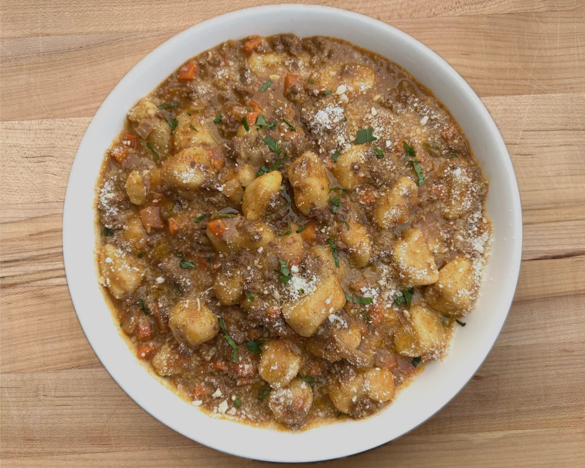 Gnocchi Bolognese Photo