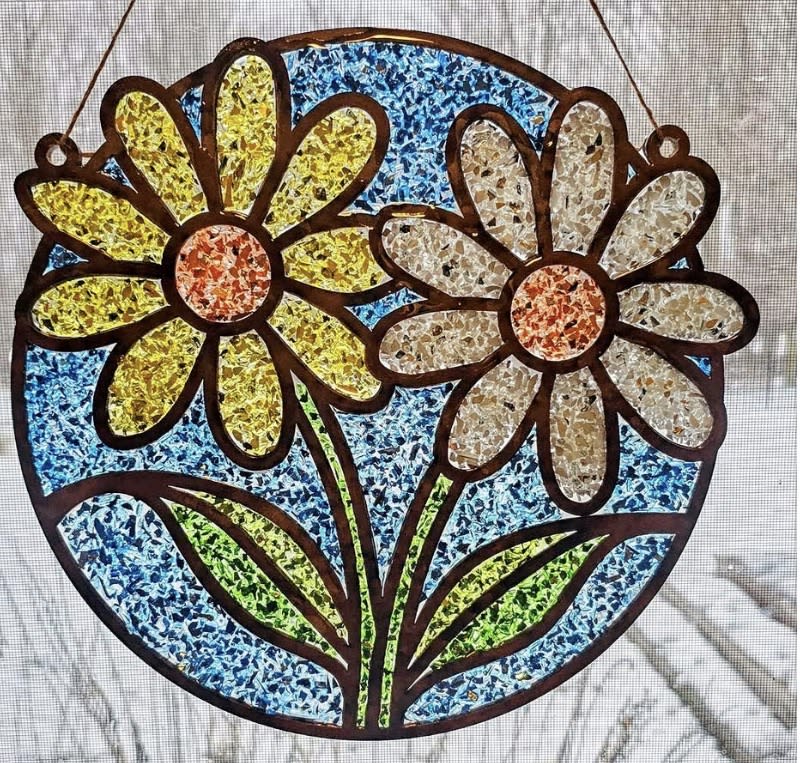 Mothers Day Resin & Glass Mosaic Suncatcher @ Nine Pin Cider Works Photo