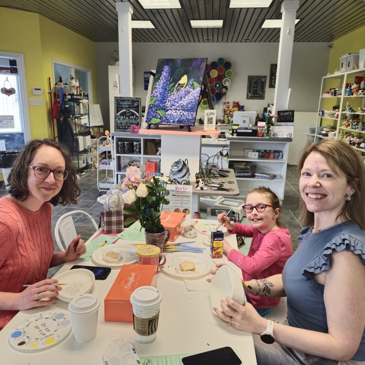 Mother's Day Pastries & Pottery Tea Party Photo
