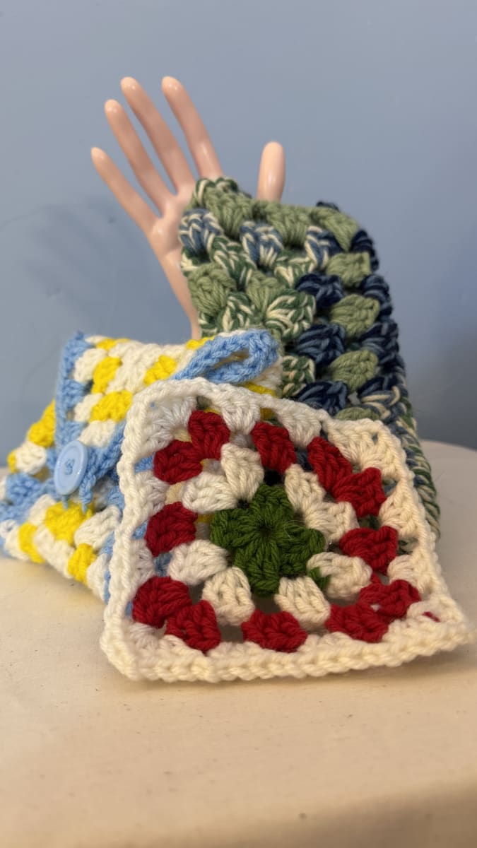 Crochet Granny Squares with a Granny Photo