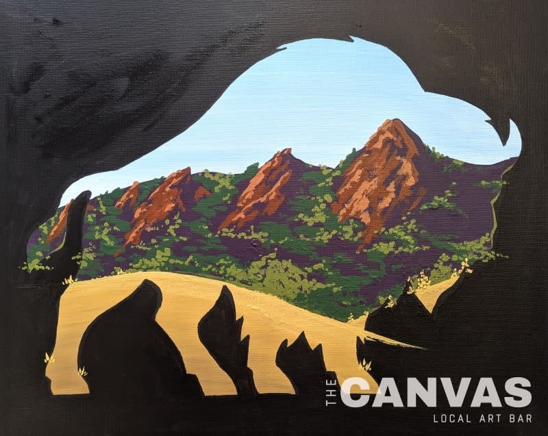 Canvas Classic: Flatirons Verdant Photo