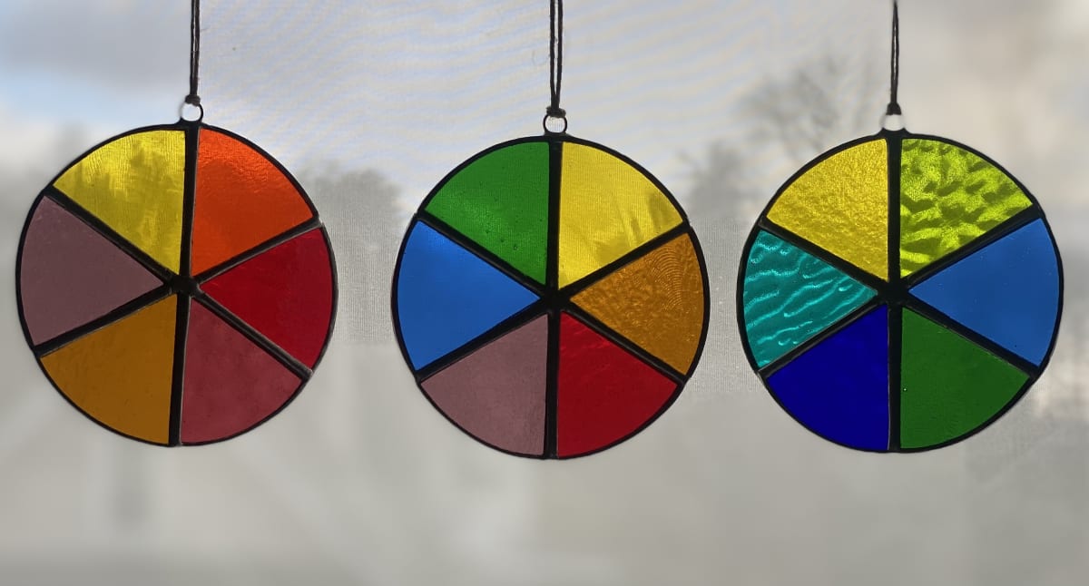Stained Glass Color Wheel Suncatcher (Adults & 14+) Photo