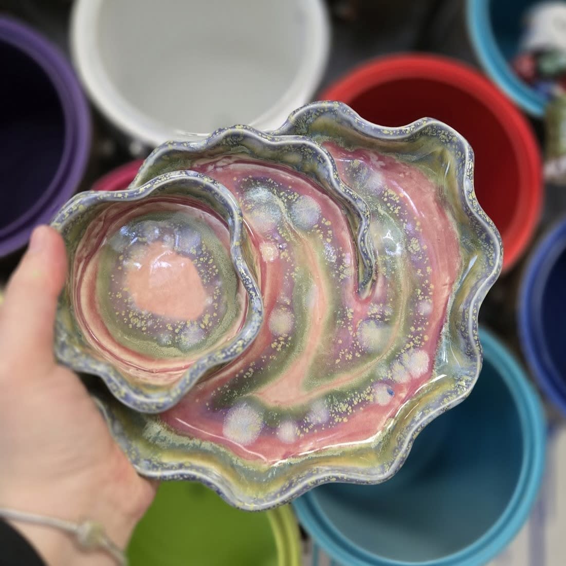 Clay Chip & Dip Bowls Photo