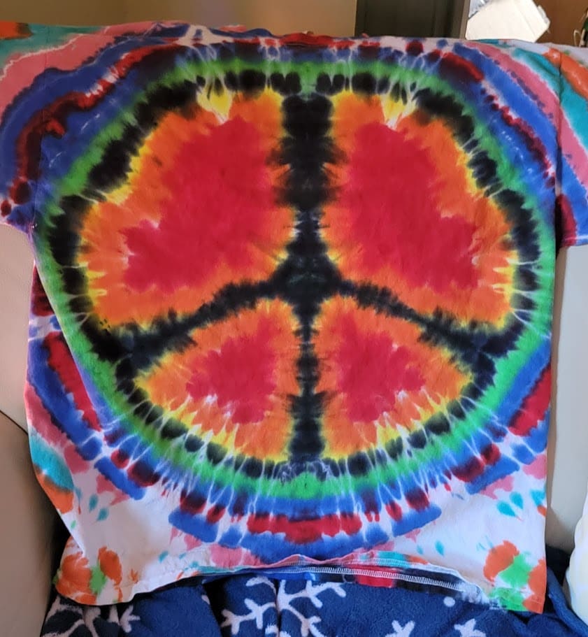 Peace Sign T-Shirt Tye Dye Photo