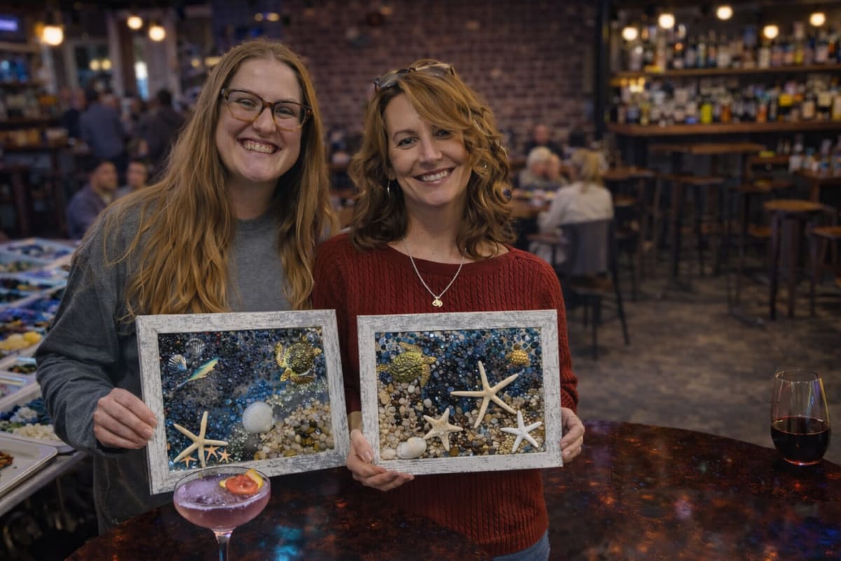 Baroda Crushed Glass Crafting Party (Glimmer Frames) Photo