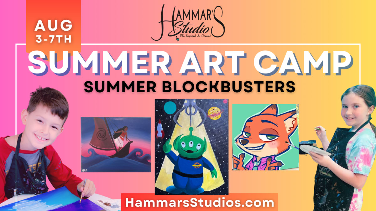 Summer Art Camp: Summer Blockbusters   ! 9-12pm Full Week Photo