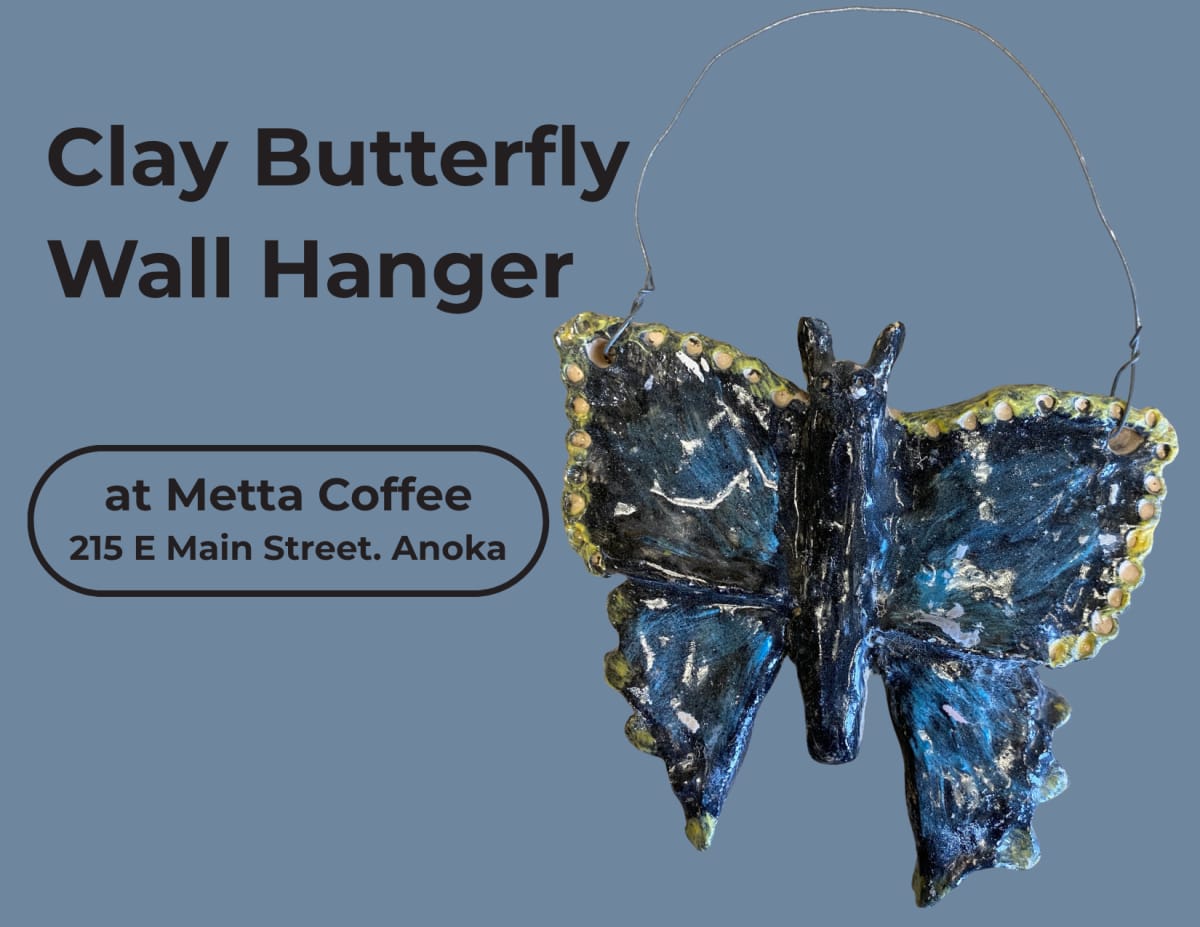Clay Butterfly Wall Hanger Pottery Class at Metta Coffee Cafe Photo