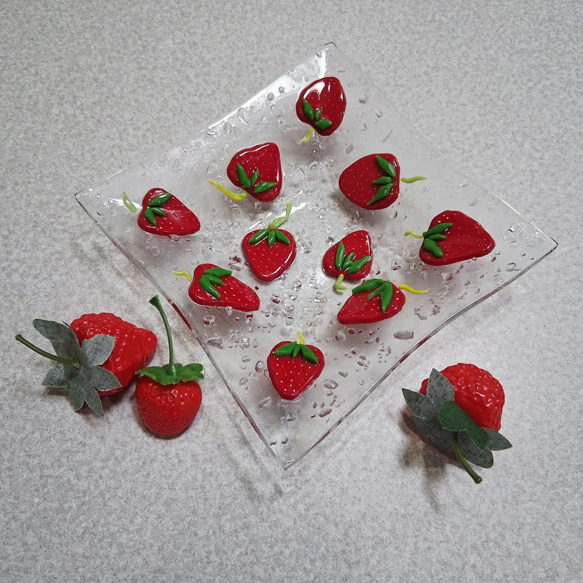 Strawberry Dish - Fused Glass Workshop - Age 14+ Photo