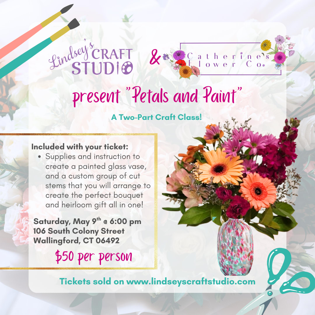 "Petals and Paint" with Catherine's Flower Co. Photo