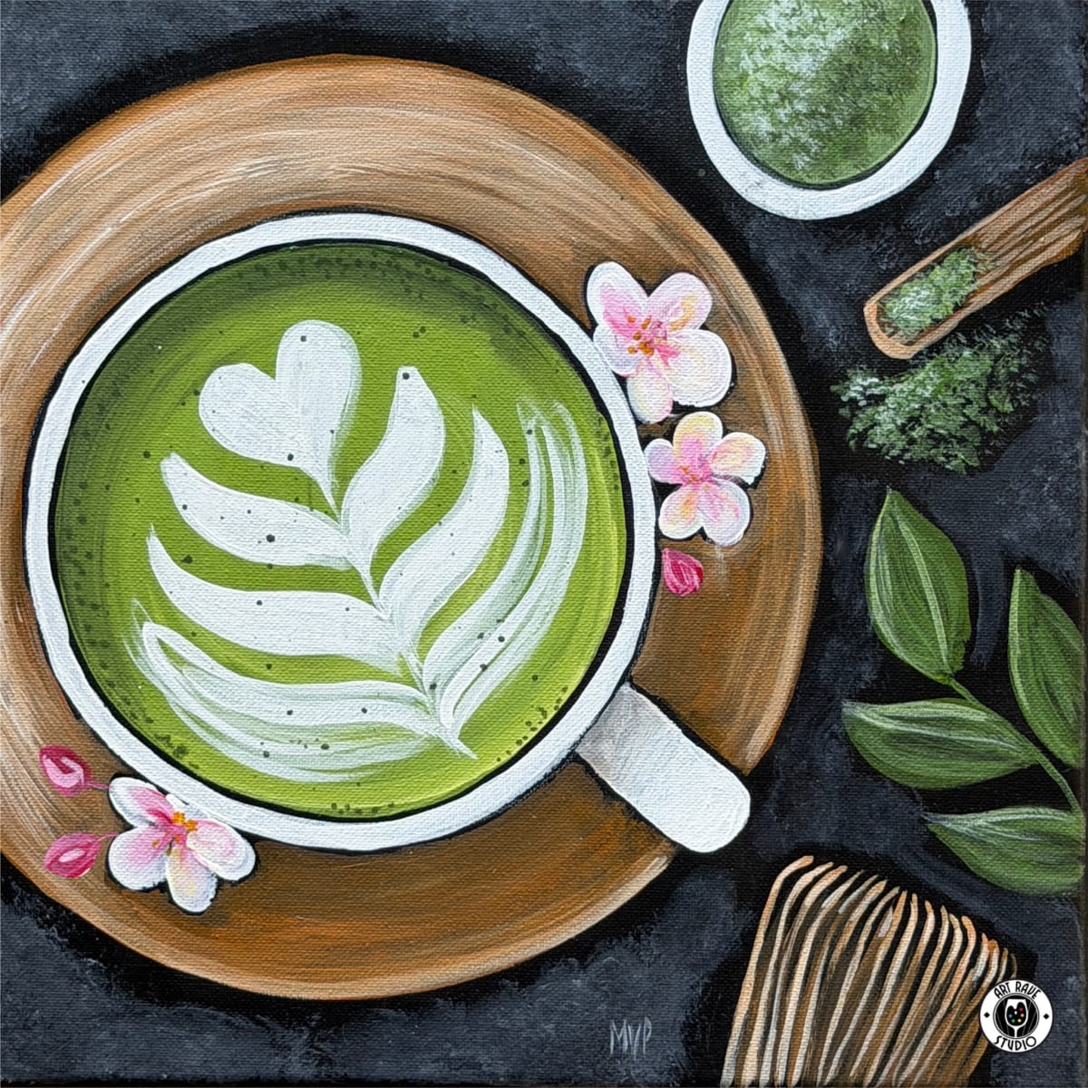 Canvas Class: I Miss You Very Matcha Photo