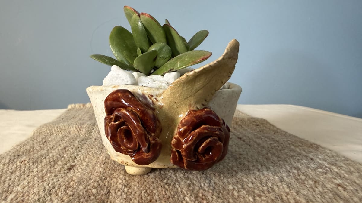 In the Mud Room with Ginger - Pinch Pot Succulent Planter I Photo