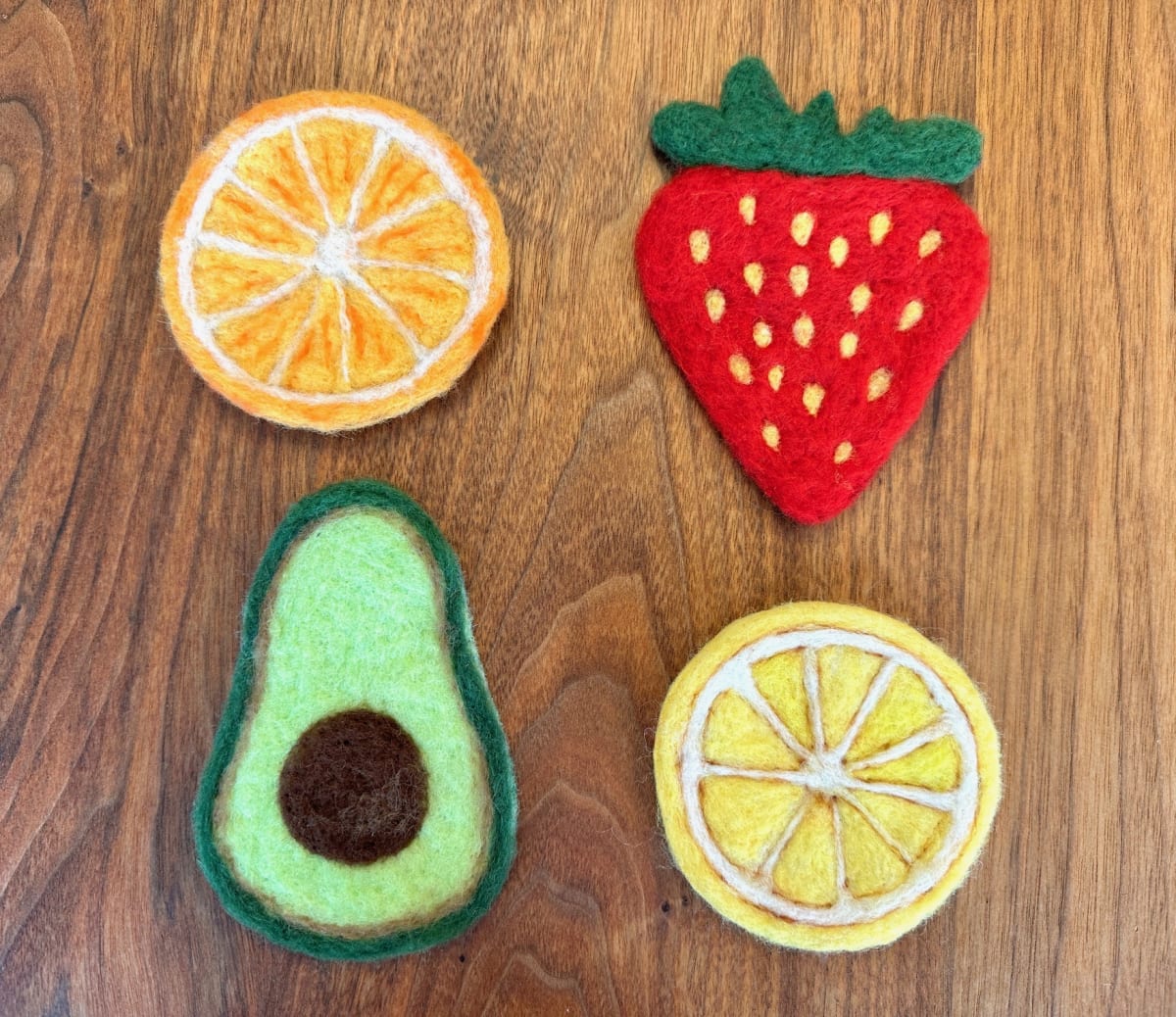 Needle Felted Coasters: Makes a Perfect Gift at That Creative Space Photo