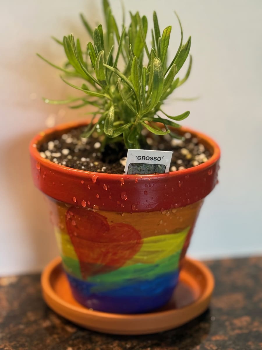 Mother’s Day Painted Herb Pot at That Creative Space in Beacon, NY Photo