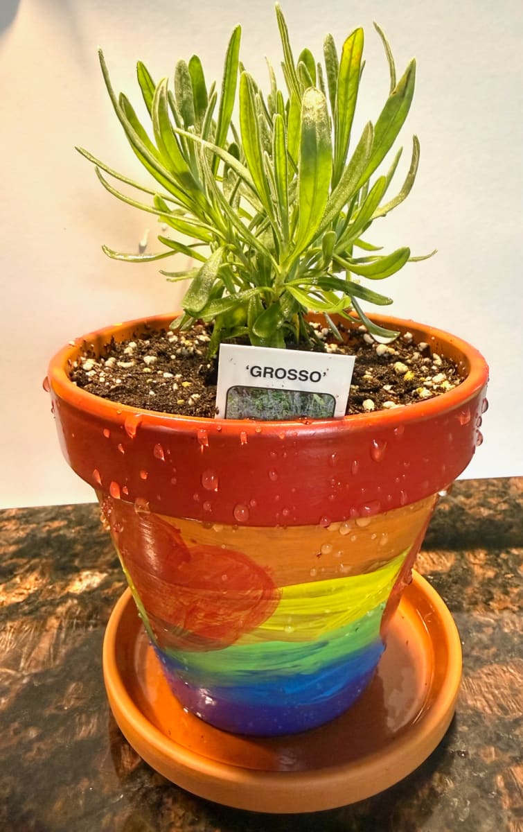 Mother’s Day Painted Herb Pot at That Creative Space in Beacon, NY Photo