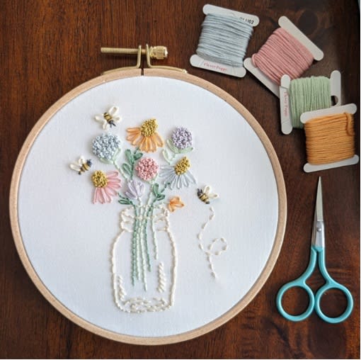 "Beginner Embroidery" Workshop Photo