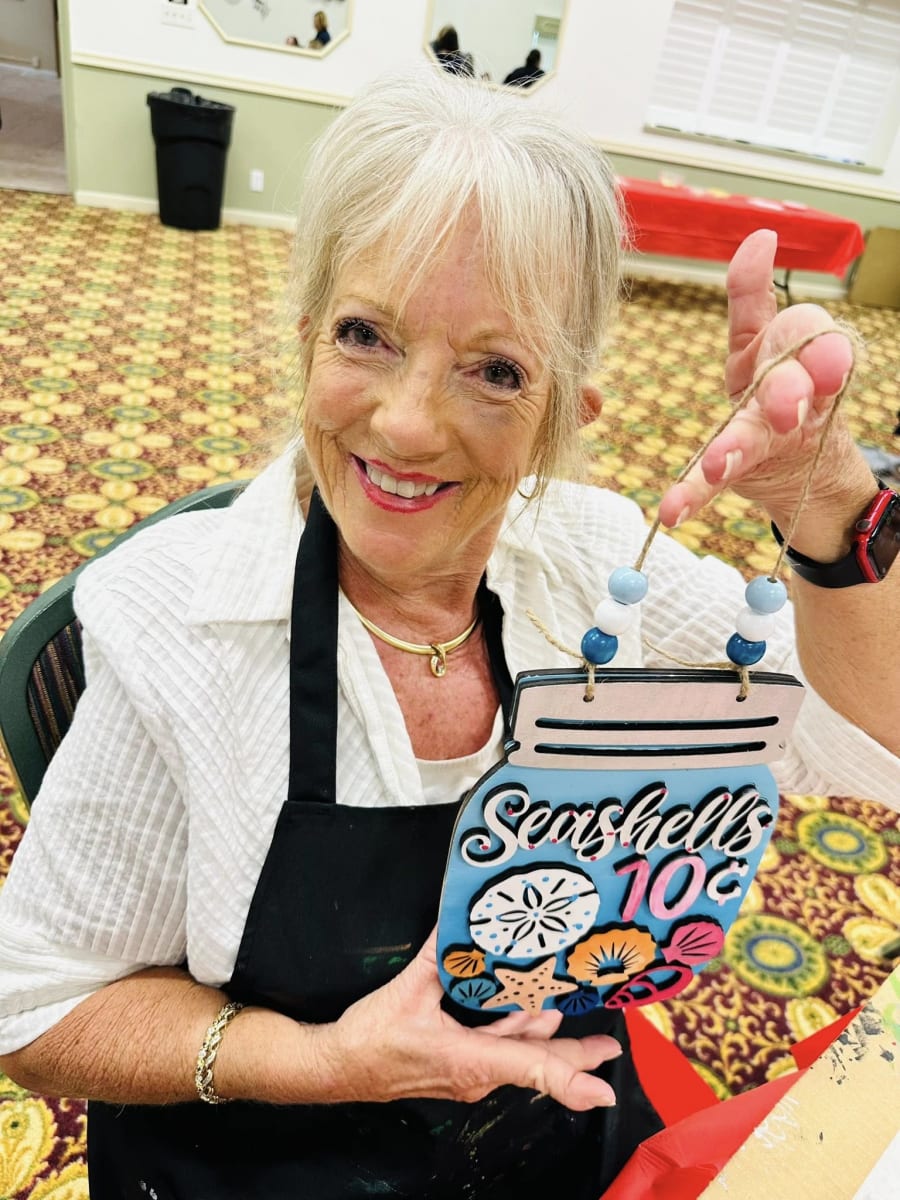 Seashells Mason Jar 2-D Wood Shape Jupiter Artisan Friday May 22, 2026 @11 AM Marketplace Photo
