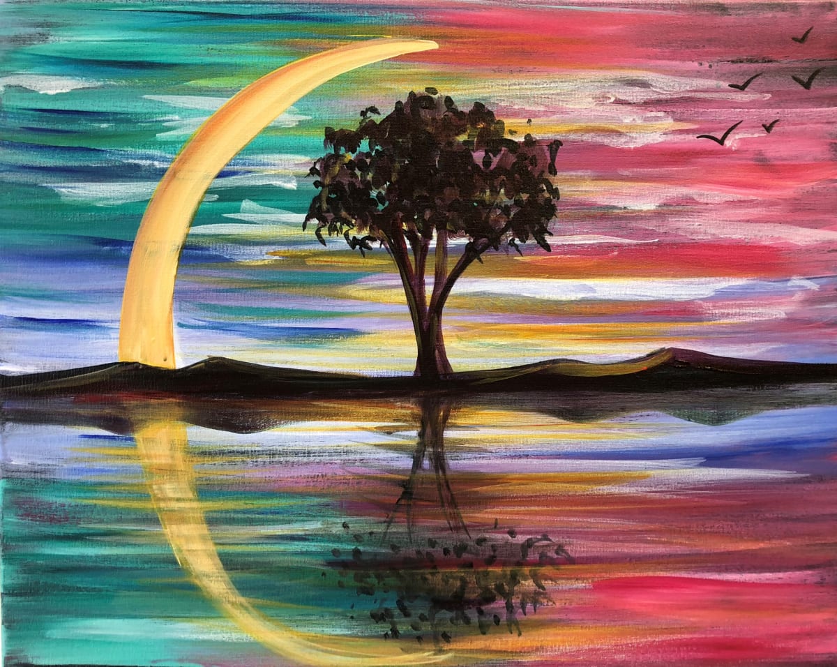 Reflective Moon Photo