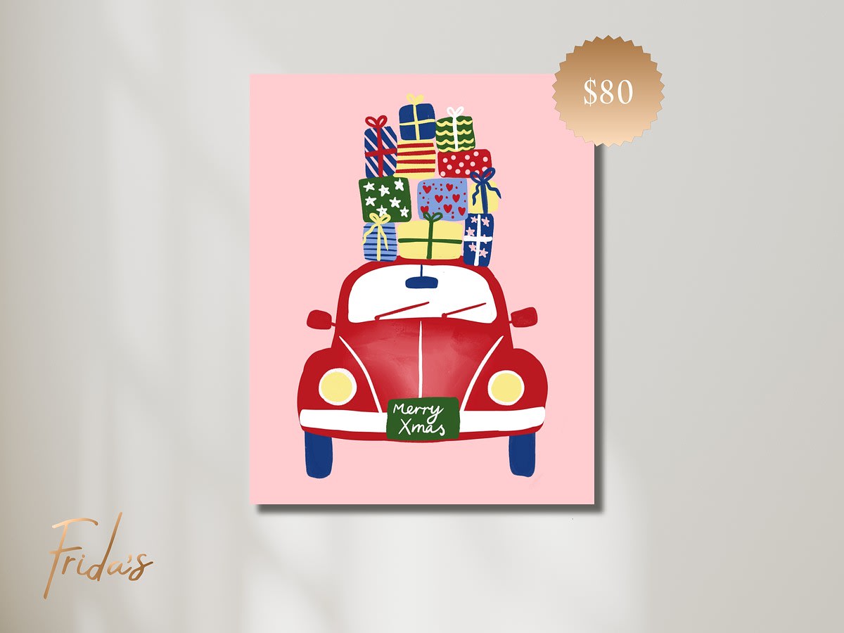 Home For the Holidays - CHRISTMAS IN JULY SPECIAL | Frida's Luxe Sip n' Paint Photo
