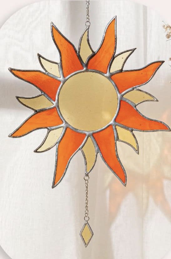 Stained Glass Sun Catcher with Catherine Photo