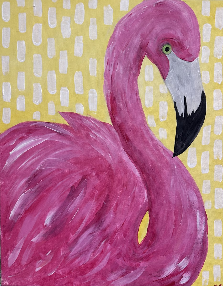 Paint & Sip "Flamingo" Photo