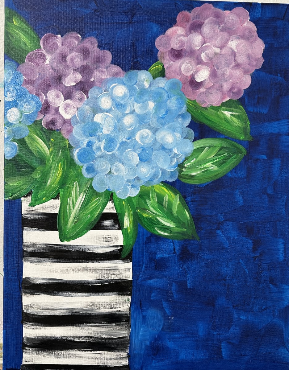 Paint & Sip "Hydrangeas" Photo