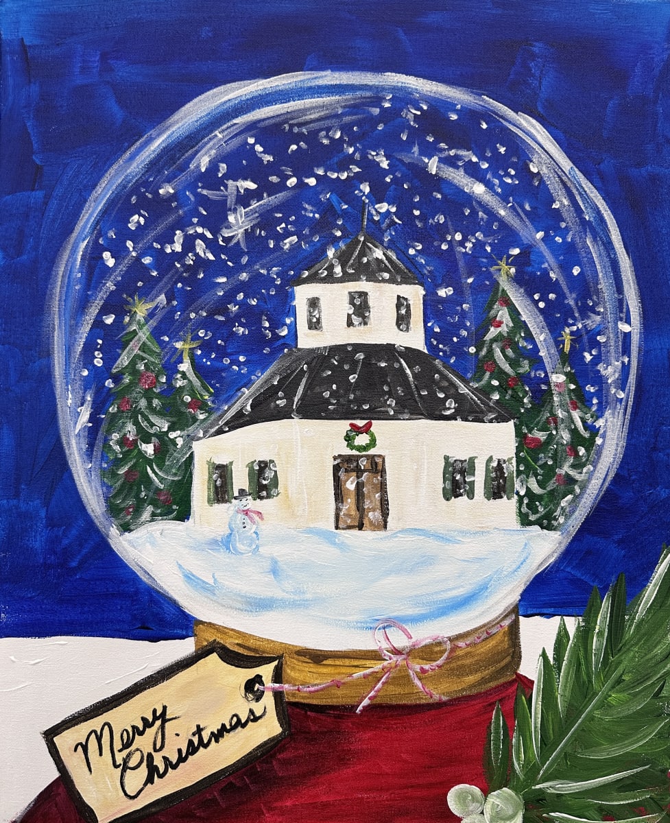 Paint & Sip "Snow Globe" Photo