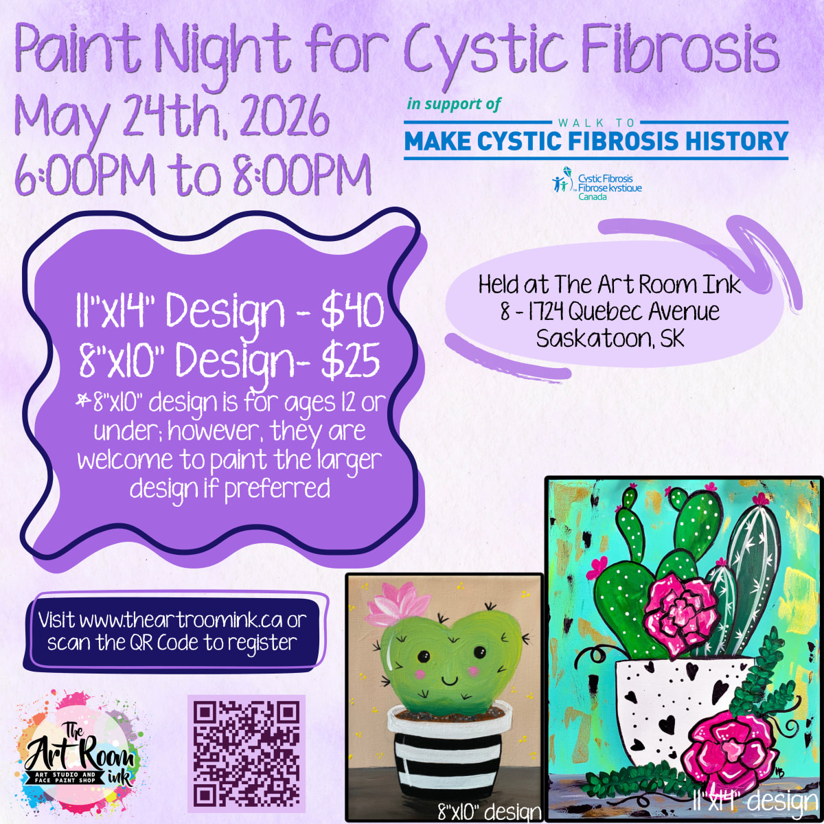 Paint night for Cystic Fibrosis Photo