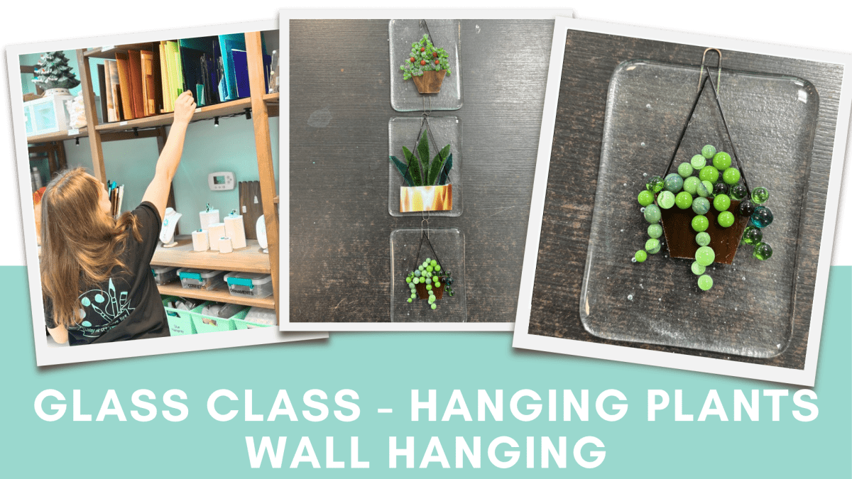 Fused Glass Hanging Plants Wall Hanging Photo