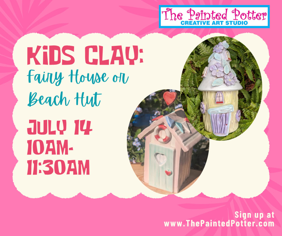 Clay 101 -Kids Clay- Mini Fairy House or Beach Hut Photo