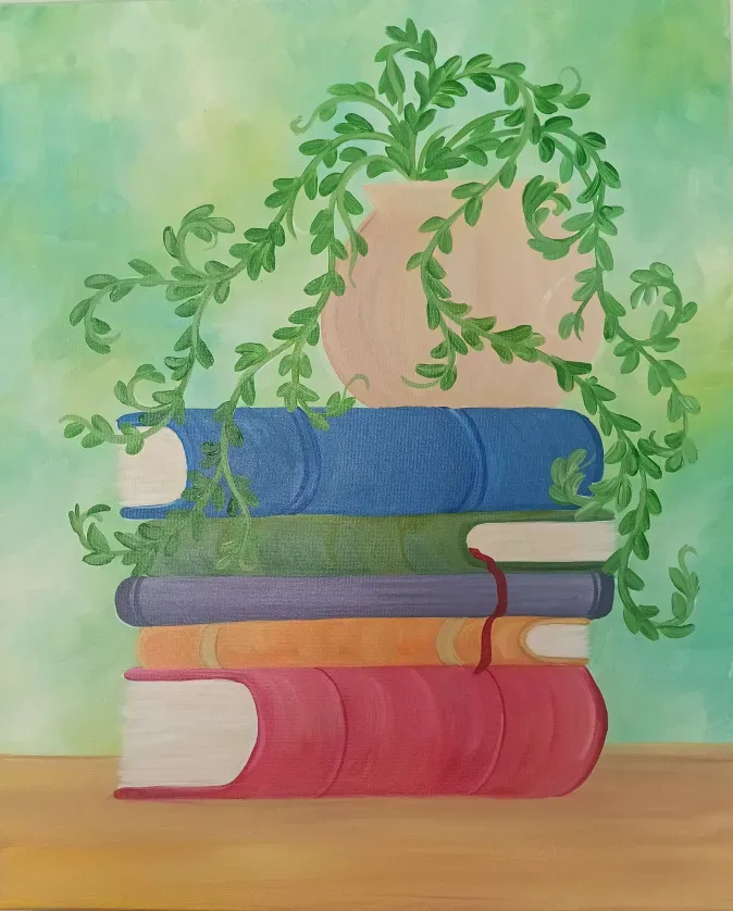 To Be Read Canvas Paint & Sip Class ft. A Novel Twist! Photo
