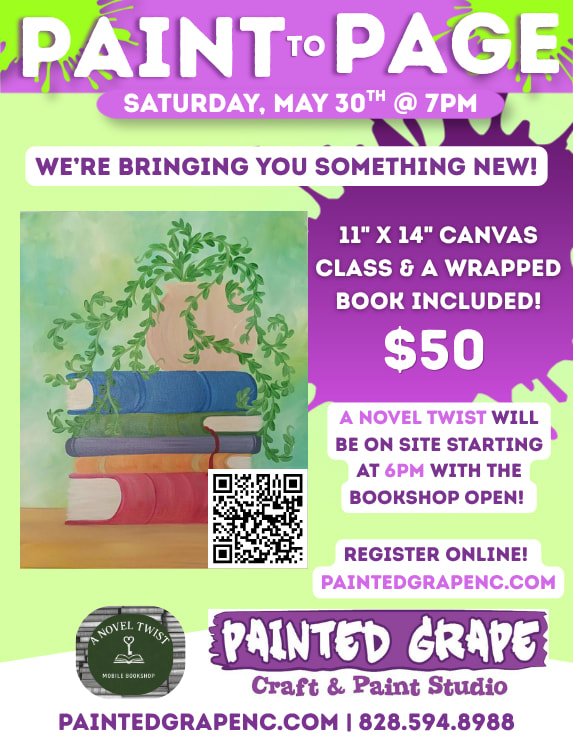 To Be Read Canvas Paint & Sip Class ft. A Novel Twist! Photo
