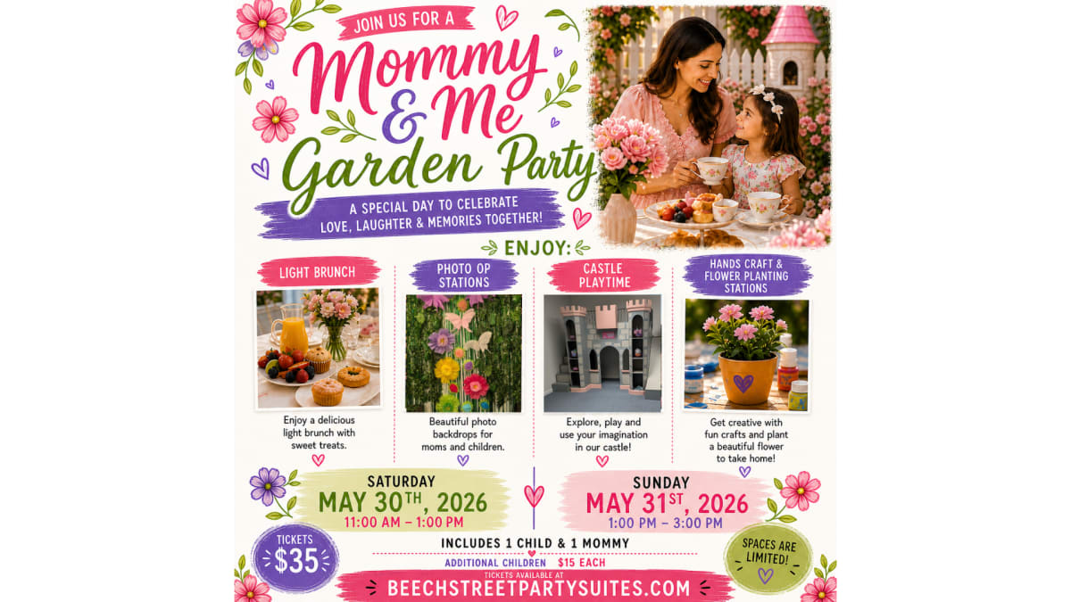 Mommy and Me Garden Party Photo