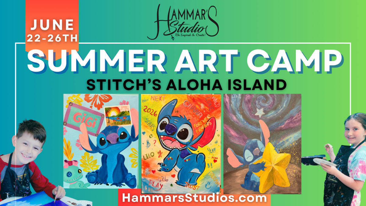 Summer Art Camp: Stitch's Aloha Island! 9-12pm Full Week Photo