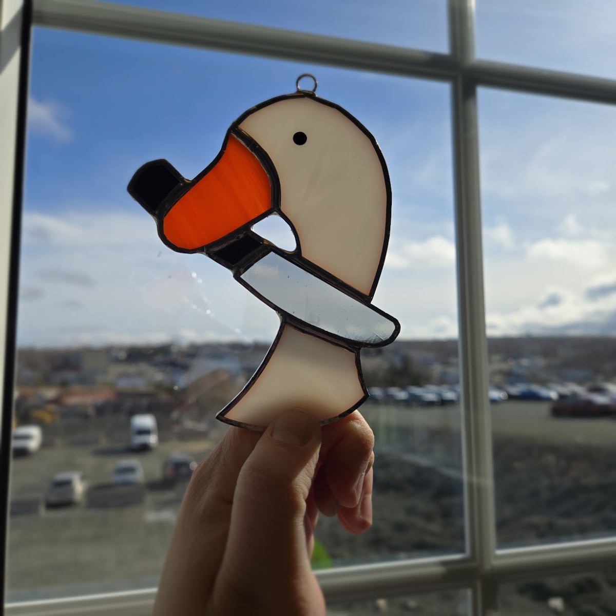 Stained Glass Goose Photo